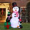 Costway 6 FT Inflatable Snowman & Penguins Christmas Decor w/Colorful LED Lights